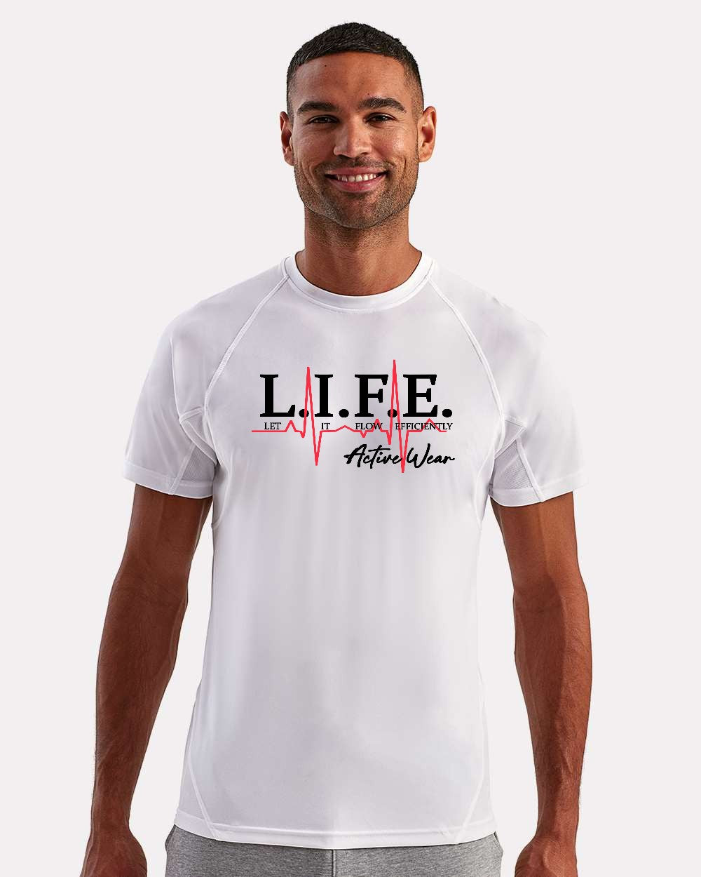 L.I.F.E Let It Flow Efficiently Brand DRI-T-shirt
